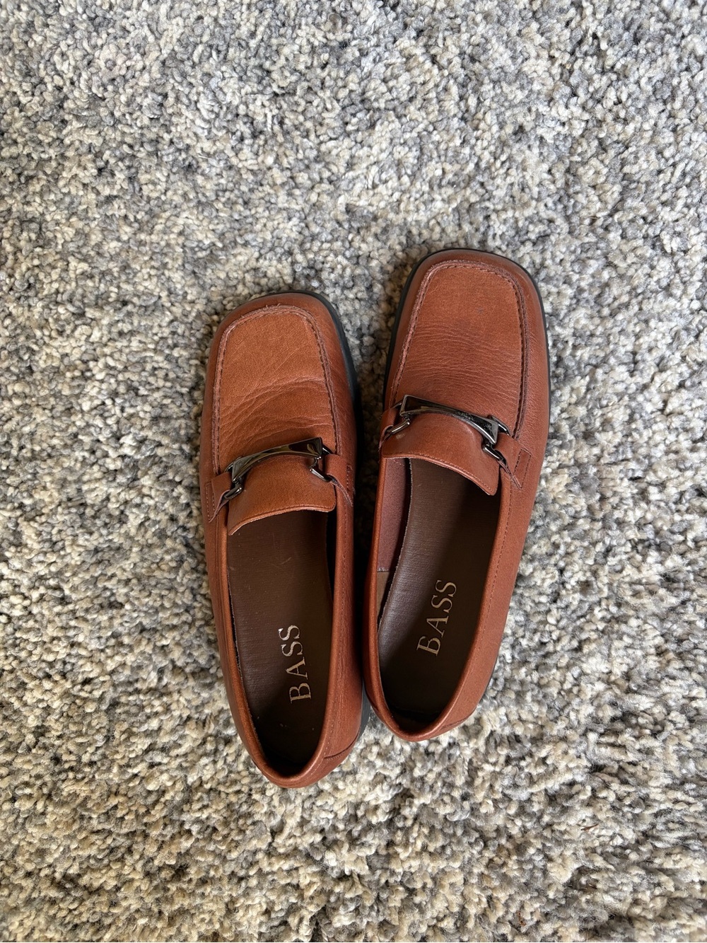 Bass Men's Chestnut Brown Leather Bit Loafers